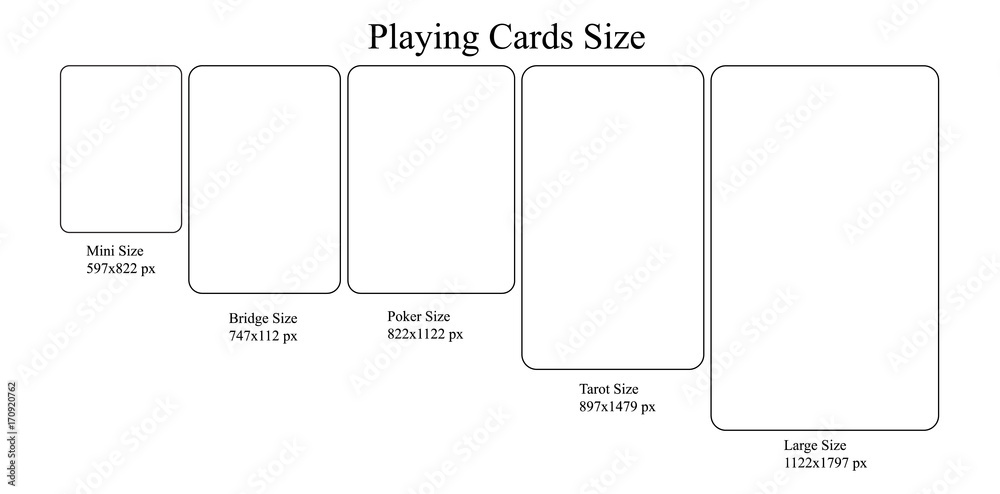 playing card size